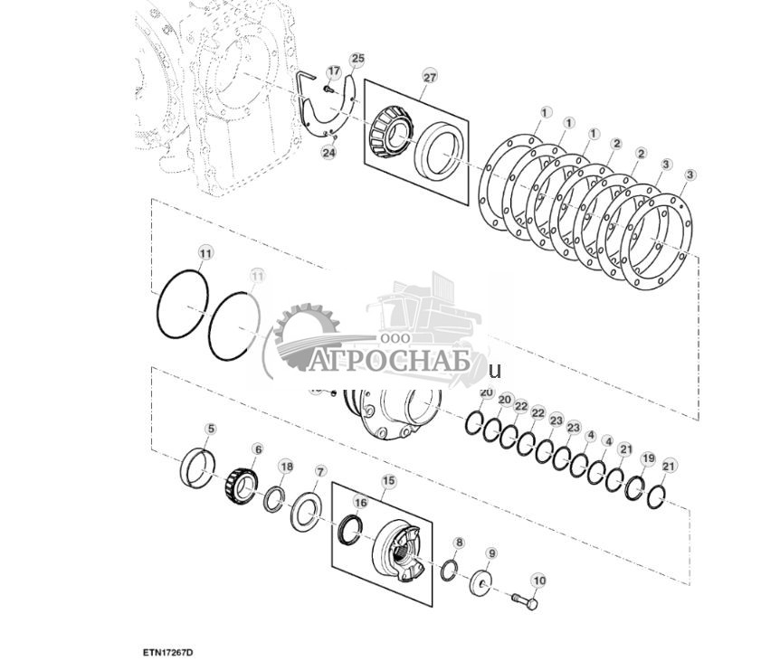 Входная крышка переднего моста, двухступенчатый редуктор - ST779426 483.jpg